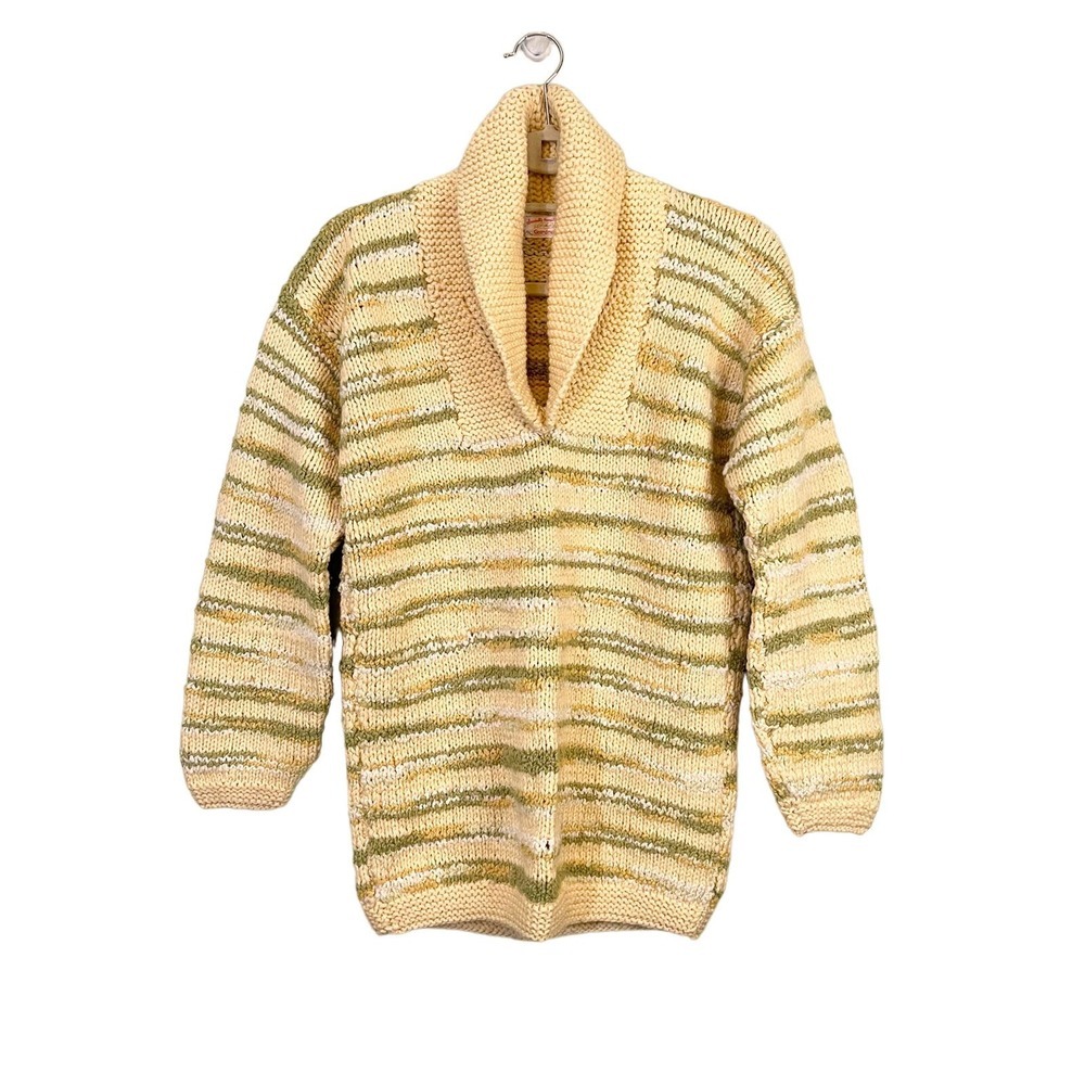 Specially Handmade by Grandma Women's Striped Knit Pullover Sweater Small
